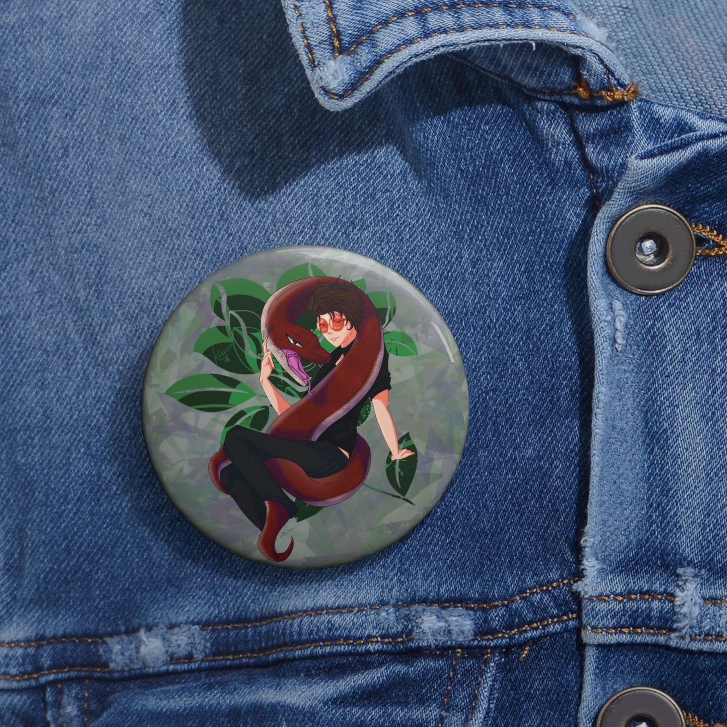 Seraphina & the Serpent | Pin Buttons