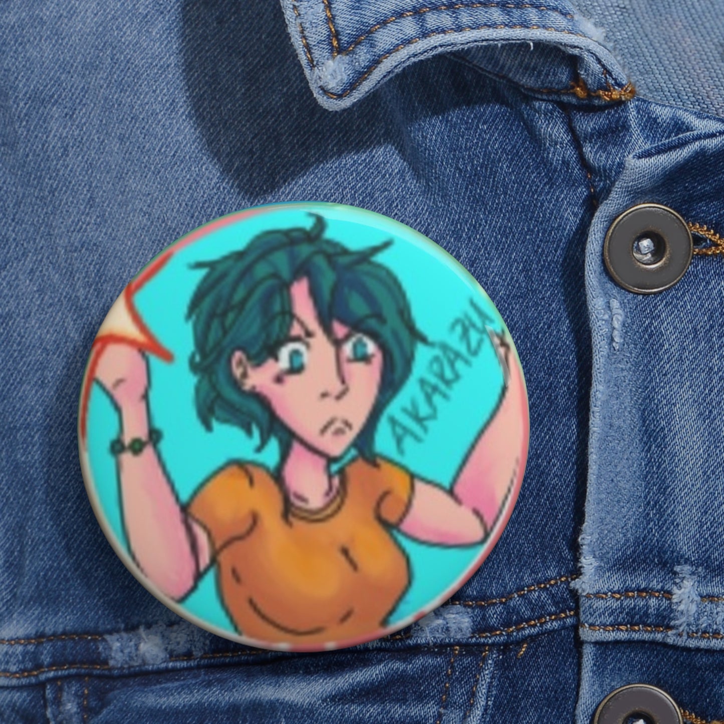 Sam Cat | Button Pin