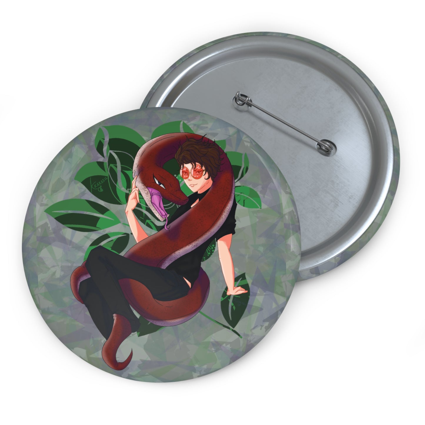 Seraphina & the Serpent | Pin Buttons