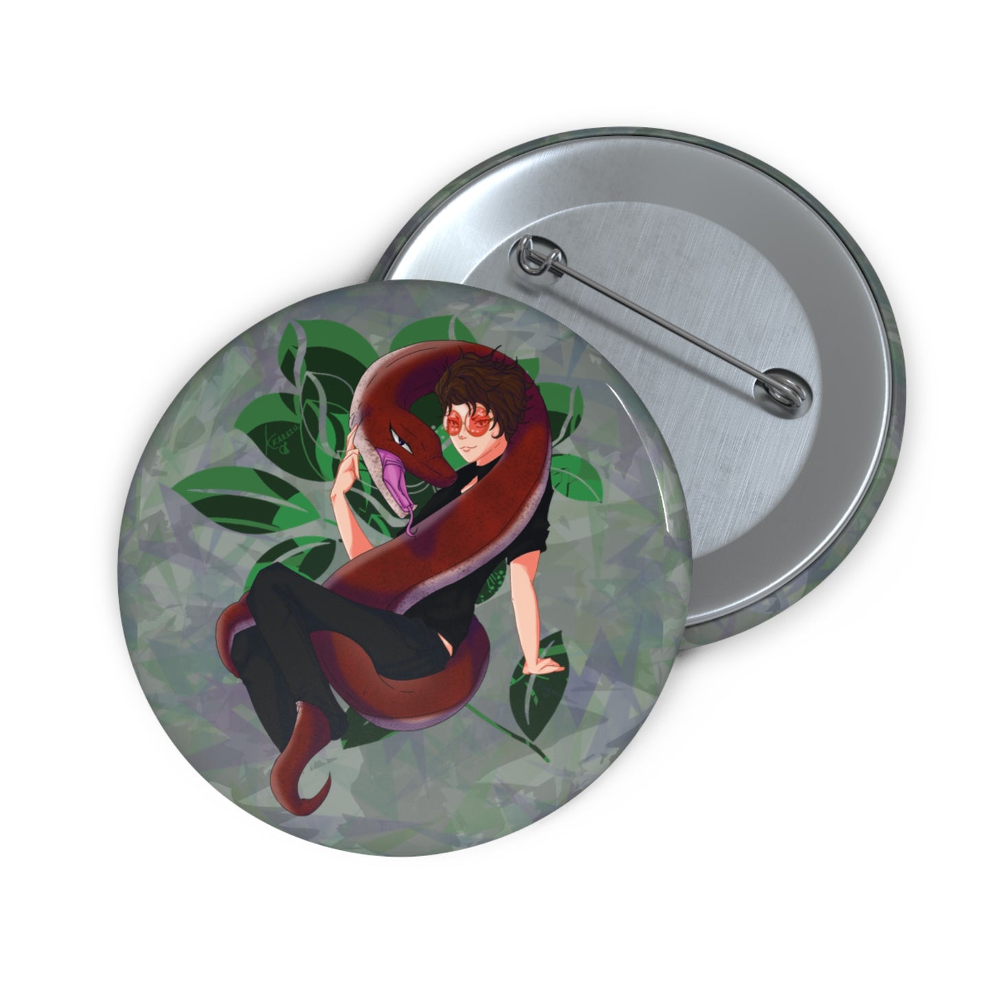 Seraphina & the Serpent | Pin Buttons